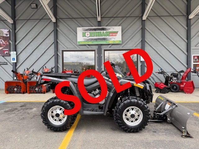 Can-Am Outlander 500 XT 4WD with Snow Plow Package Black