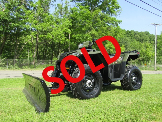 2021 Polaris Sportsman 850 with Snow Plow Package Green