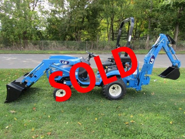  LS MT125 4WD Tractor with Loader and Backhoe
